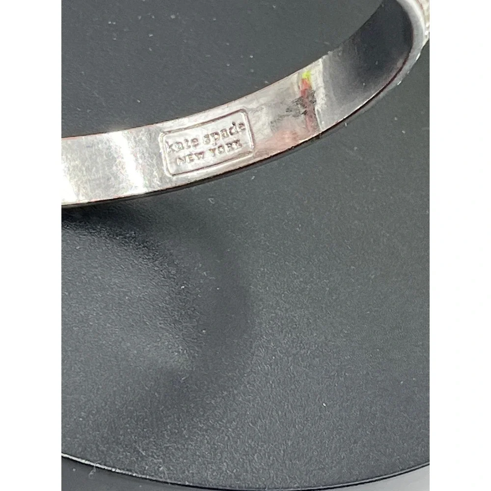 Kate Spade New York Razzle‎ Dazzle Heavy Metals Row Bangle Silver Bracelet